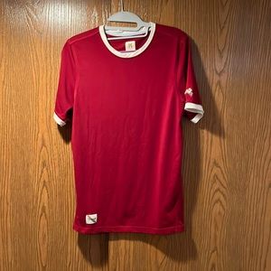 Tracksmith Horizon Tee Mens Medium Red/Ivory